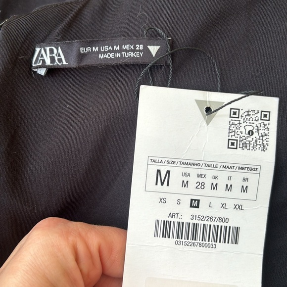 NEW‼️ ZARA ZIPPER BLACK MINI DRESS - Picture 10 of 10